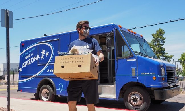 US Bank Food Truck Helping ICM