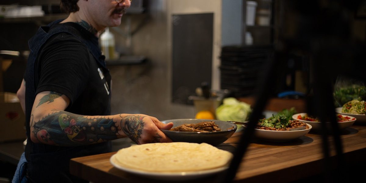 JEFF KRAUS IN KITCHEN FOR BEYOND THE PANTRY EVENT Jeff Kraus in Kitchen for Charity Beyond the Pantry Event